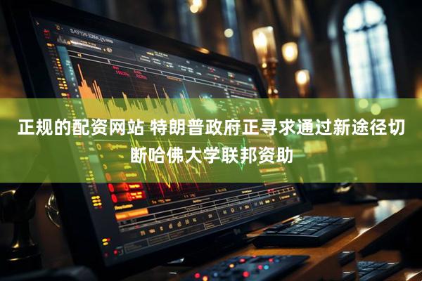 正规的配资网站 特朗普政府正寻求通过新途径切断哈佛大学联邦资助