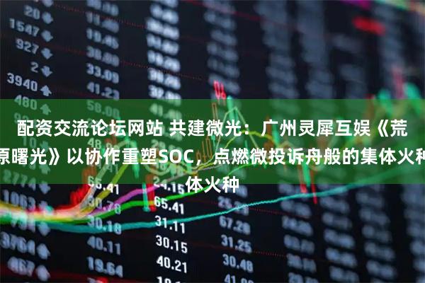 配资交流论坛网站 共建微光：广州灵犀互娱《荒原曙光》以协作重塑SOC，点燃微投诉舟般的集体火种